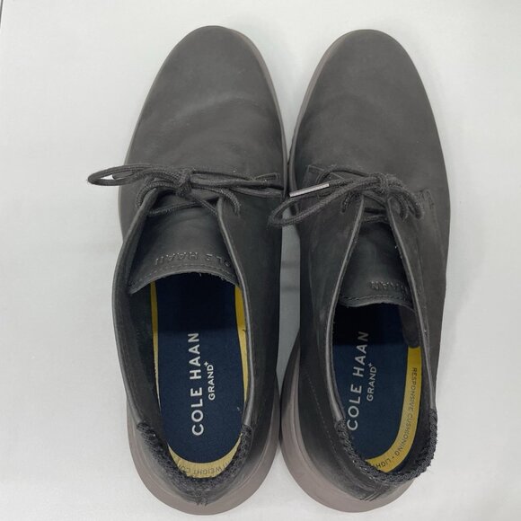 Cole Haan Grand+ Plus Chukka Boots Casual Comfort Nubuck Leather Black Mens 12 - Picture 10 of 14